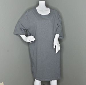 Shukr Cotton Blend Gray Modest Tunic